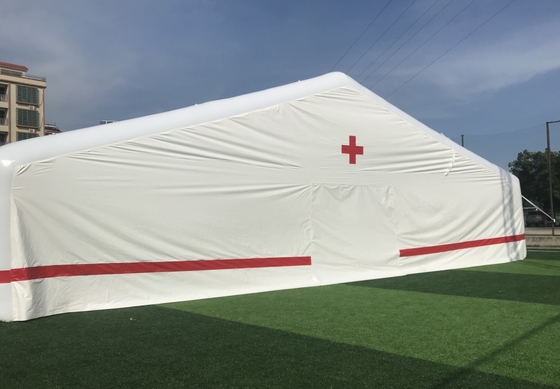Rumah Sakit Palang Merah Tenda Tiup Kedap Udara Besar Digunakan
