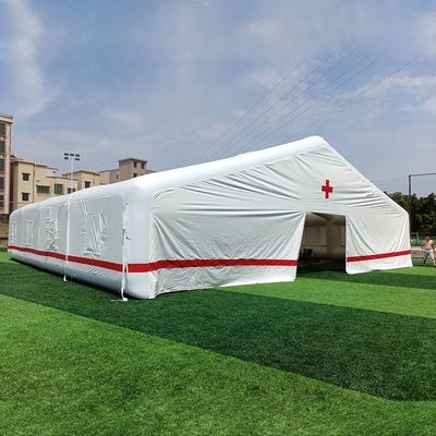 Rumah Sakit Palang Merah Tenda Tiup Kedap Udara Besar Digunakan