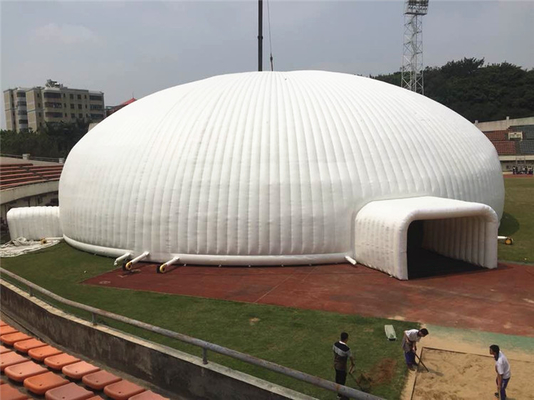 OEM Raksasa PVC Dome Tenda Tiup Diameter 10m Untuk Bantuan Bencana