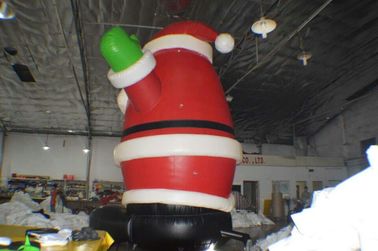 Produk Periklanan Tiup, Inflatable Outdoor Santa Claus dengan Pencetakan Logo