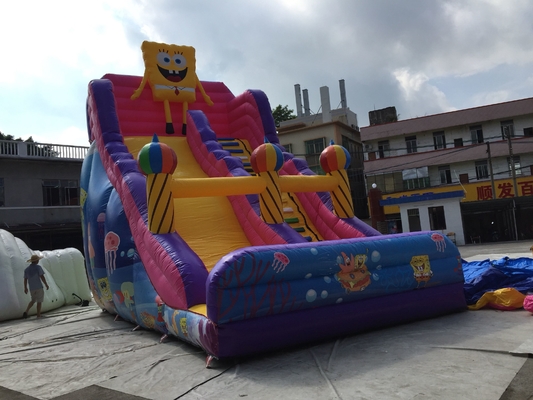 1000D Plato Komersial Inflatable Slide Jumping Castle Air Bounce House