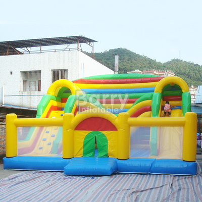 ODM Plato Inflatable Combo Outdoor Komersial Bouncy Castles