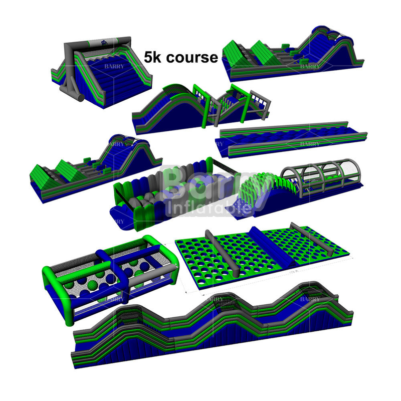 Usa Case Giant Outdoor Game 5km Bounce House Insane Inflatable 5k Race Extreme 5k Inflatable Run Untuk Acara Komersial