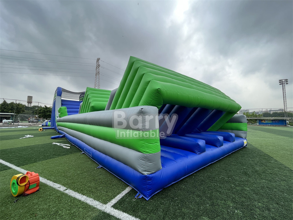 Permainan Olahraga Gila Dan Menarik Di Luar Ruang Lari Dewasa 5K Inflatable Course Sling Shot Untuk Penggunaan Acara Besar Kelas Komersial