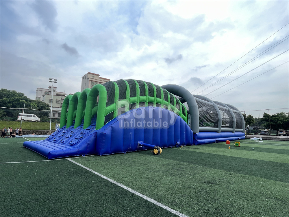 Logo Disesuaikan Dan Warna Inflatable 5K Fun Jalankan Game Rumah Gila Dengan Commercial Air Blower