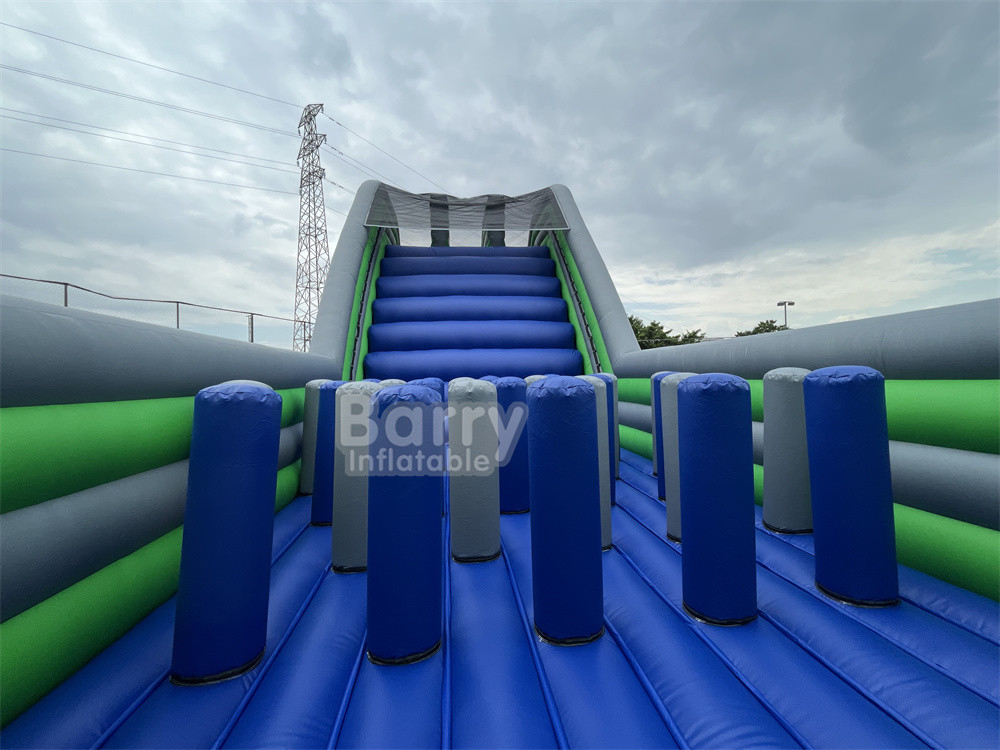 Anak-anak Dewasa Hambatan Kursus Olahraga Tema Game Gila 5k Destinasi Inflatable Fun Finale 33m Reruntuhan Air Raksasa