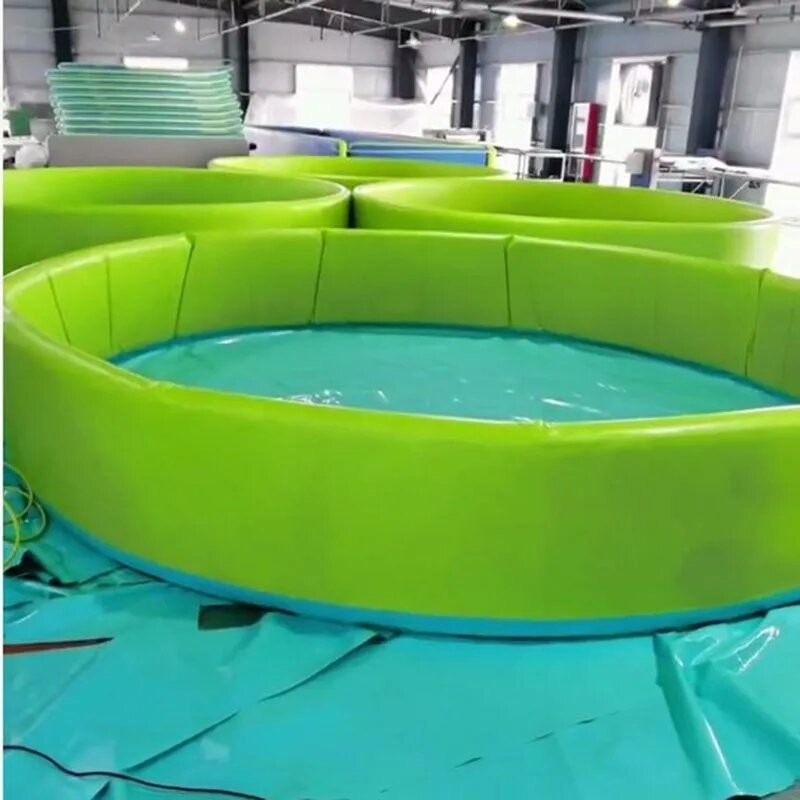 Komersial Disesuaikan Outdoor Portable Drop Stitch Pool DWF Anak-anak Dewasa awet kolam renang air kembung