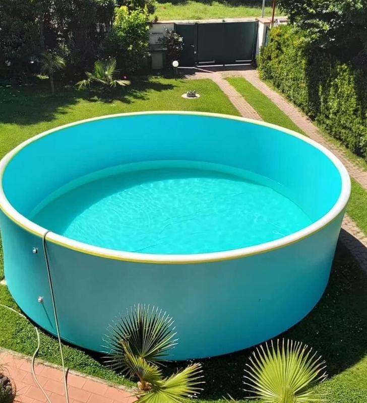 Mudah Untuk Membersihkan Lipat Drop Stitch Inflatable Pool Dan Logo Ditcetak Portable Drop Stitch Pool