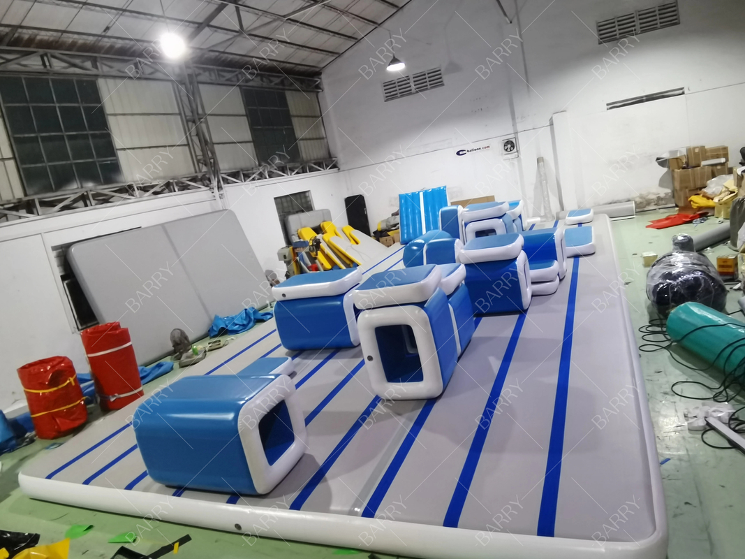 Airtrack Inflatable Tumbling Gym Mat Untuk Gymnastics Dewasa Ninja Warrior Course Hambatan Parkour Air Track