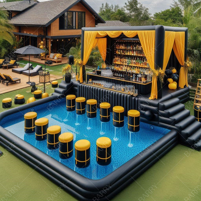 Kolam renang kolam renang berkapasitas tinggi kolam renang terapung kolam renang untuk halaman belakang kolam renang bar berkapasitas tinggi kolam renang dengan kursi