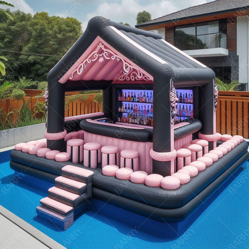 Backyard Ultimate Party Spot Pool Inflatable Bar Untuk Pesta Pribadi Pool Inflatable Bar Untuk Backyard