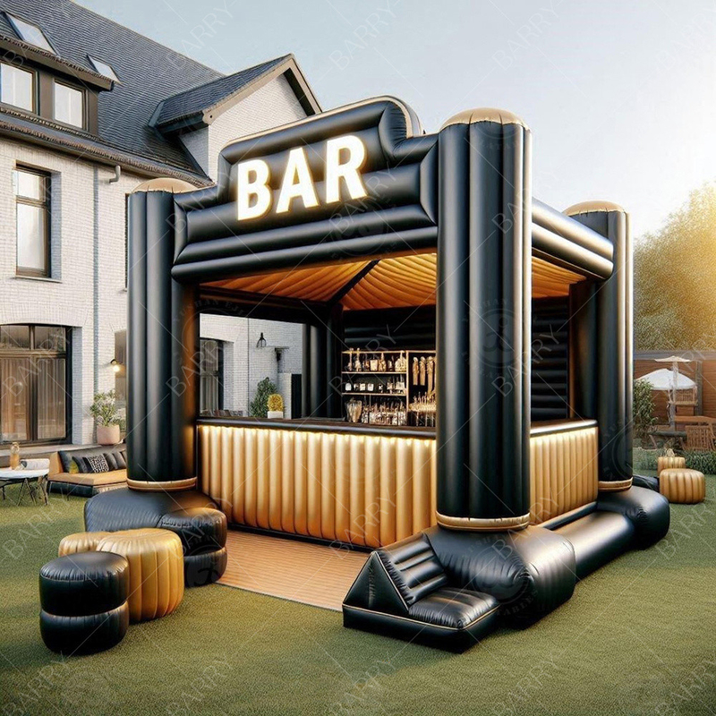 Desain Superior Besar Inflatable Bar Baru Platform Liburan Partai Bar Inflatable 2024 Desain Baru Kolam Renang Air Pub