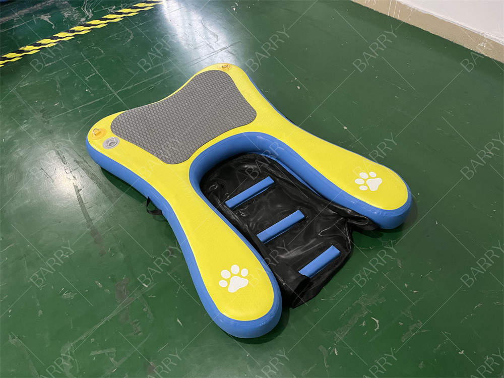 Stabilitas Tinggi Non-Slip Diperbaiki Langkah-langkah Inflatable Portable Floating Dog Boat Ramp Pool Tangga Inflatable Water Dogs Pup Plank