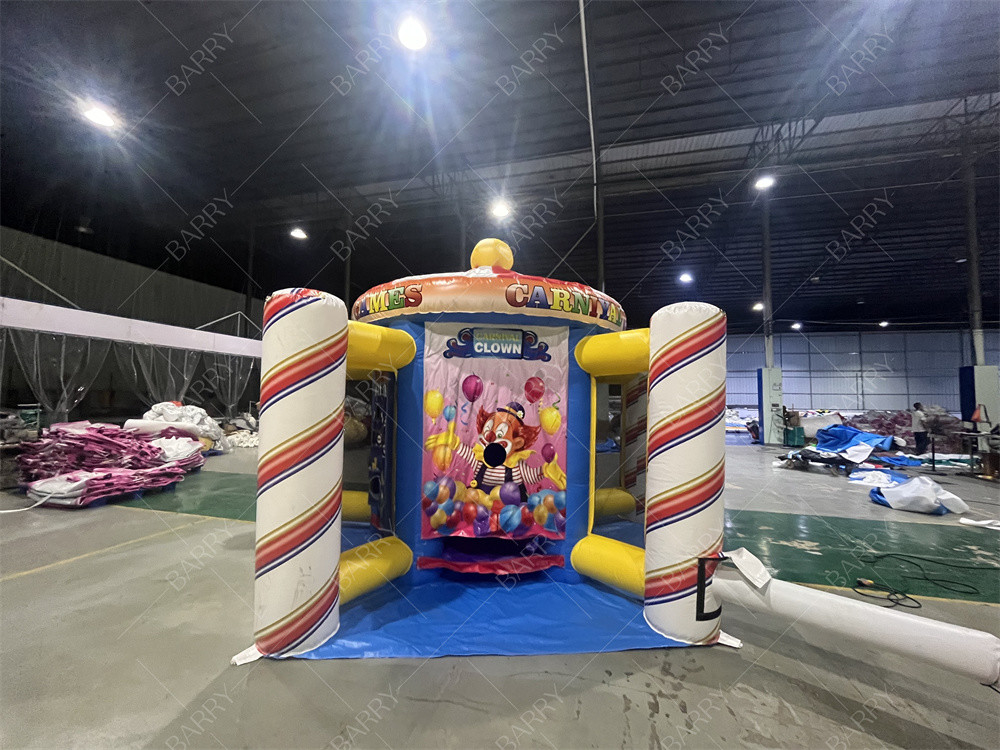 Berkualitas Komersial Badut 5 In 1 Game Karnaval Untuk Anak-anak Outdoor Indoor Inflatable Sport Game