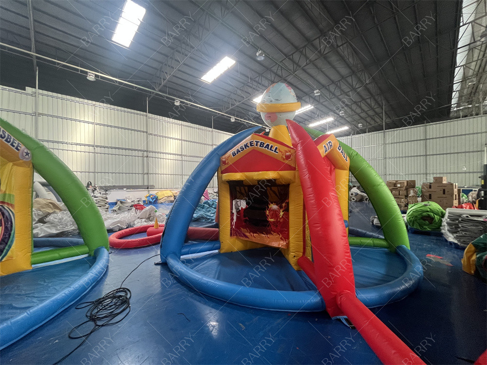 Dunia Besar Olahraga Game Karnaval Inflatable 3/4/5 Dalam 1 Outer Game Inflatable