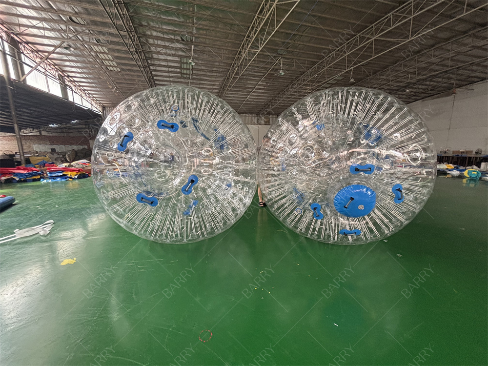 PVC TPU 2.5m Bola Bergulir Zorbing Hamster Manusia Gila Bola Zorb Tiup untuk Anak-anak Dewasa