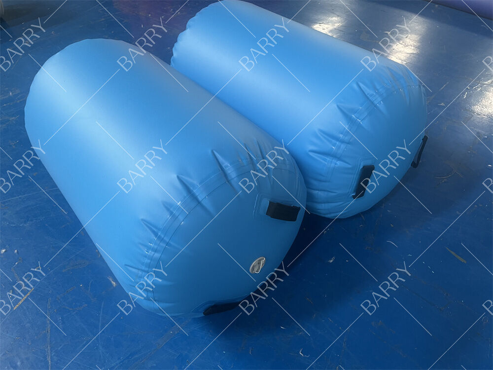 Kualitas Tinggi PVC Air Track Inflatable Roller Gym Waterproof Roll Barrel untuk Gymnastics Yoga Tumbling