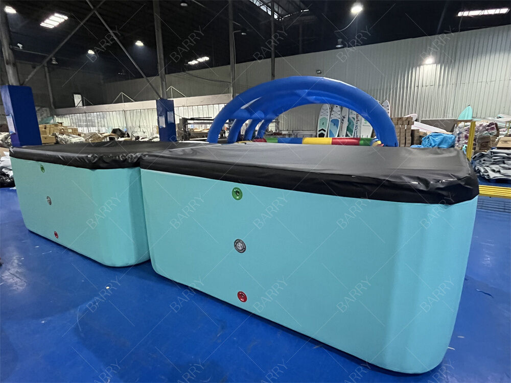 Personalizable persegi panjang Inflatable Pool Drop Stitch Fabric Foldable Outdoor Dwf Drop Stitch Pool