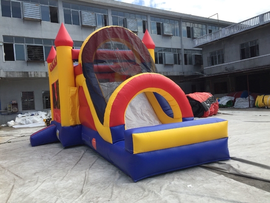 Meledakkan Bouncy Castle Combo Inflatable Bouncer Dengan Slide Double Triple Stitch