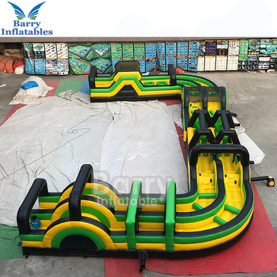 PVC Tarpaulin Portable Inflatable Rintangan Kursus Untuk Acara Balap Rintangan Dewasa