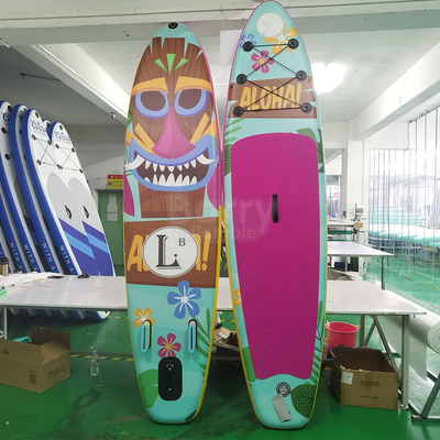 Pink Red Color Yoga Big Inflatable Sup Board Peralatan Bermain Air PaddleBoard