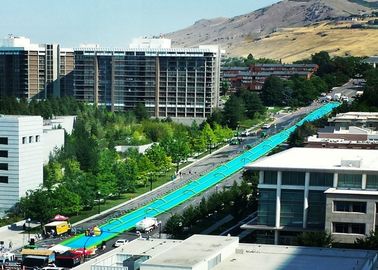 Lucu Hijau 300 m Panjang Raksasa Tiup Air Slide Pvc Komersial Tahan Lama
