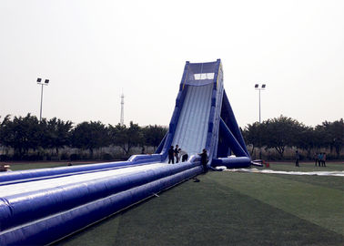 Biru Durable Dewasa Raksasa Tiup Slide Satety Besar Meledakkan Air Slide