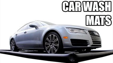 Blue Inflatable Car Wash Mat Dengan Sistem Air Reclamattion