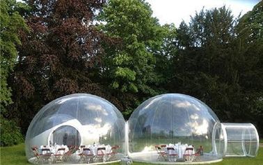 Populer Waterproof Inflatable Clear Tent Dengan Duble Room Cabin
