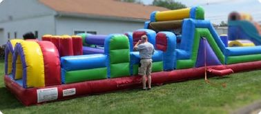 Raksasa Renang Rintangan Tiup Course 40 Foot Anak Hambatan Air Slide