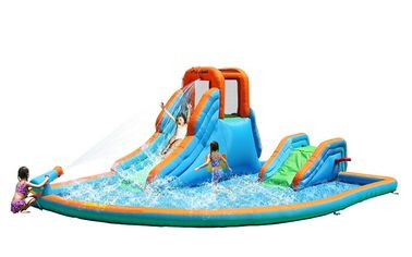 Tahan Api Besar Tiup Air Fun EN14960 Dengan Kolam Besar