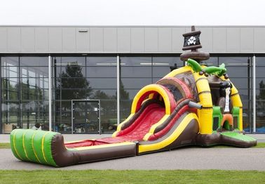 Luar Bajak Laut Inflatable Bouncers Keselamatan Kelas Komersial Bouncing Rumah Untuk Pesta