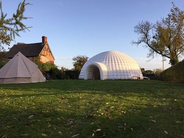 Double Layer Inflatable Tent, Waterproof PVC Inflatable Camping Tent untuk Outdoor
