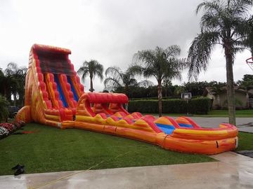 30 kaki tinggi oranye tiup dewasa air slide keren taman air slide
