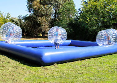 Kustom Luar Inflatable Mainan Lucu Meledakkan Tubuh Bumper Balls Arena Dengan Kolam Renang Untuk Keluarga