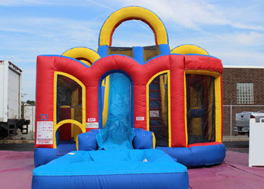 Keselamatan Aqua Blaster Inflatable Combo Slide Dengan Rintangan Kursus Untuk Bermain