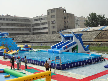 Pool Bingkai Logam Persegi Panjang