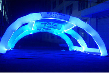 Produk Iklan Inflatable dekoratif, LED Light Inflatable Rainbow Arch