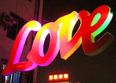Proposal pernikahan Inflatable LED Lighting Oxford Cloth Loving Heart