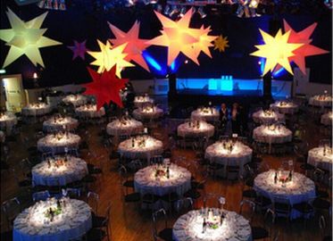 Indah Led Inflatable Star Oxford Cloth Lucky Star Untuk Stage Lighting