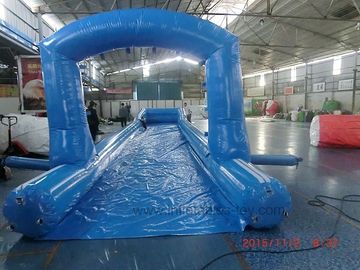 Comercial Blue City Street Event Seluncuran Air Raksasa Tiup Dengan Singel Lane