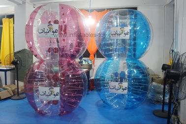 Dewasa Red Buddy Bumper Ball, Biru Manusia Inflatable Bumper Bubble Ball Logo Dicetak