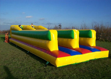 Menantang Bungee Run Playground Inflatable Sports Games Dengan 2 Lane CE