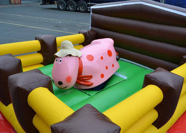 Gila Junior Rodeo Banteng Naik Permainan Inflatable Outdoor Air Mechanical Bull