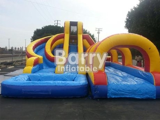 Crazy Cash Backyard Barry Inflatable Water Slides 17ft Warna Kuning Dan Biru