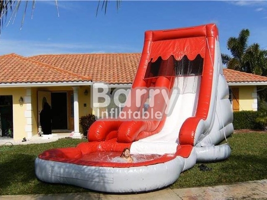 Anak Besar Merah Dan Putih Meledakkan Seluncuran Air Inflatable Flame Retardant