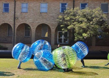 Tpu / Pvc 1.5m Luar Inflatable Mainan Manusia Inflatable Bumper Bubble Ball Untuk Dewasa