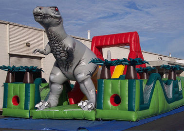 Menakjubkan Jurassic Survivor Dinosaur Inflatable Hambatan, Balita Hambatan Course