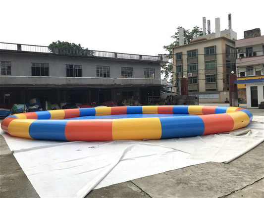 Warna Campuran Kolam Renang Tiup PVC 0.9mm Custom Made
