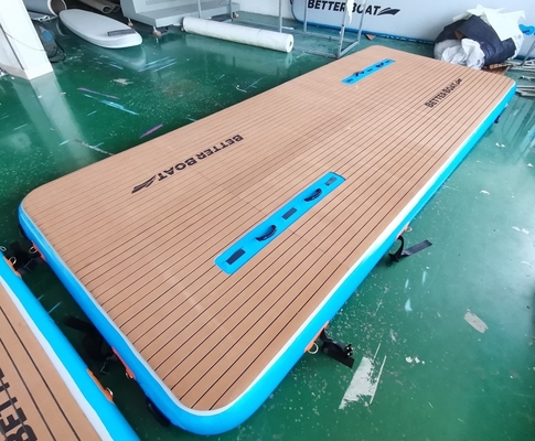 OEM Inflatable Floating Platform Water Mainkan Jet Ski Dock Drop Stitch